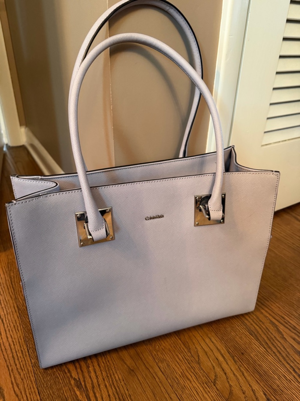 Calvin Klein Light Gray Tote Purse
